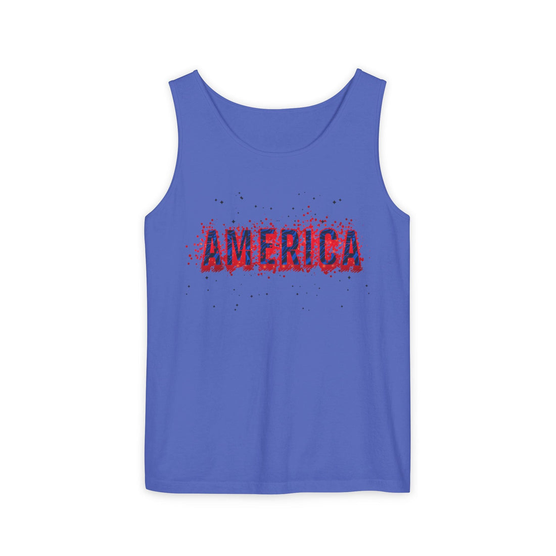 Patriotic Tank Top for Summer Celebrations, Unisex Fourth of July Apparel, Casual Independence Day Outfit, Festive Vacation Wear, [...] - Tank Top - Positively Sassy - Patriotic Tank Top for Summer Celebrations, Unisex Fourth of July Apparel, Casual Independence Day Outfit, Festive Vacation Wear, [...]
