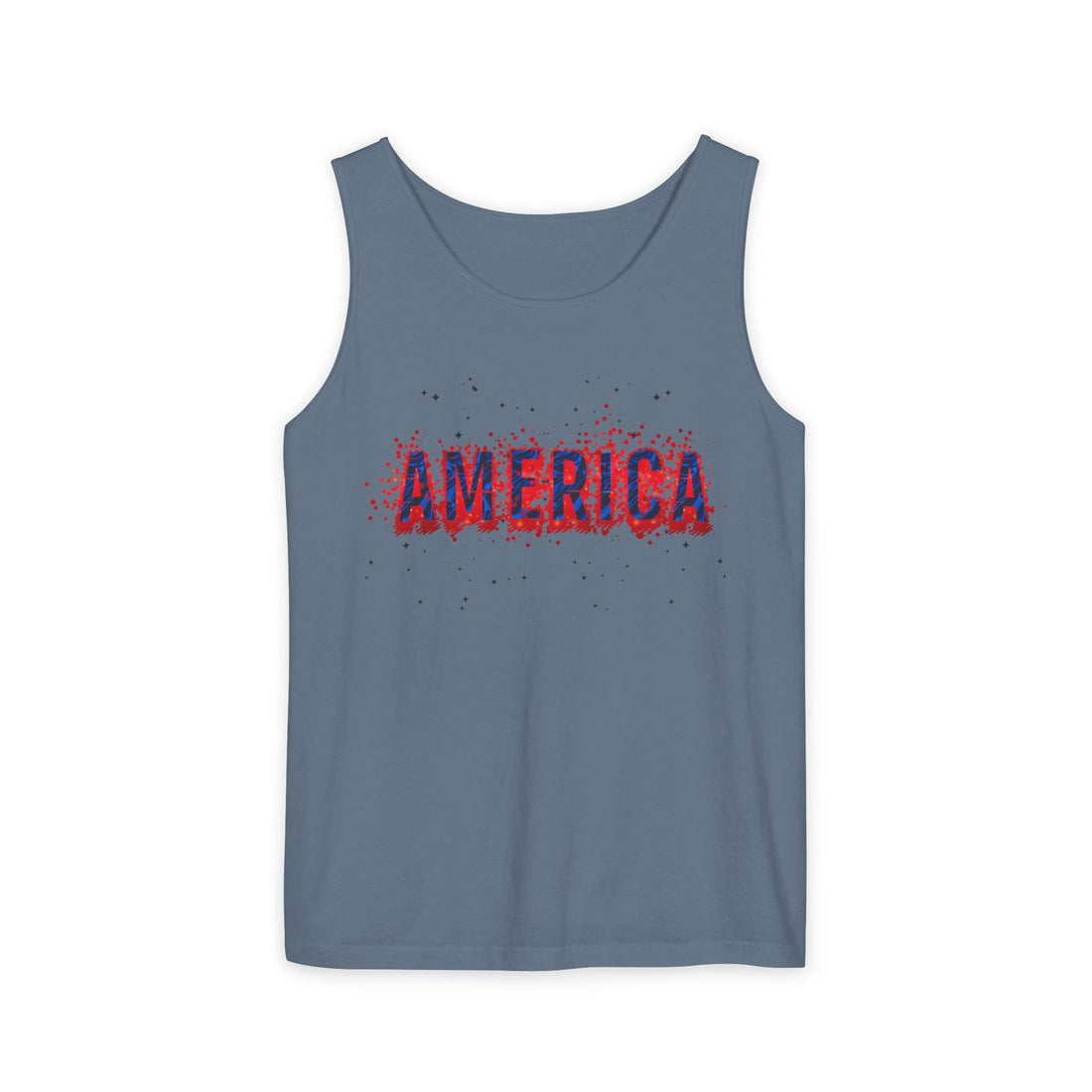Patriotic Tank Top for Summer Celebrations, Unisex Fourth of July Apparel, Casual Independence Day Outfit, Festive Vacation Wear, [...] - Tank Top - Positively Sassy - Patriotic Tank Top for Summer Celebrations, Unisex Fourth of July Apparel, Casual Independence Day Outfit, Festive Vacation Wear, [...]