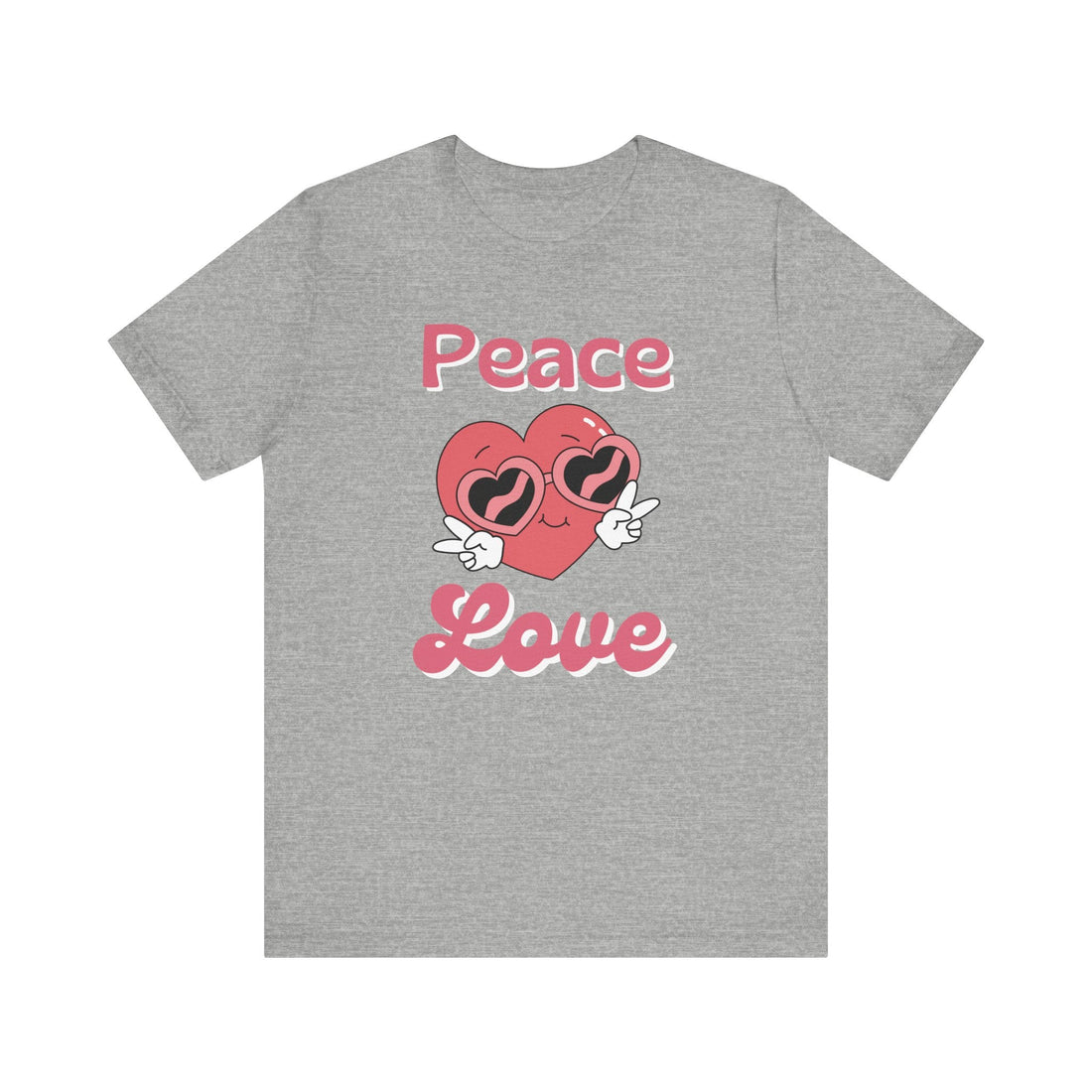 Peace Love Bella 3001 Jersey Short Sleeve Tee - T-Shirt - Positively Sassy - Peace Love Bella 3001 Jersey Short Sleeve Tee