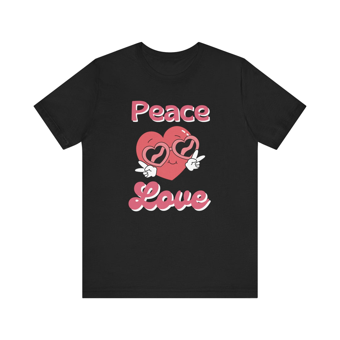 Peace Love Bella 3001 Jersey Short Sleeve Tee - T-Shirt - Positively Sassy - Peace Love Bella 3001 Jersey Short Sleeve Tee