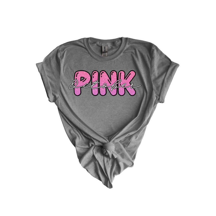 Pink October Unisex Softstyle T-Shirt - T-Shirt - Positively Sassy - Pink October Unisex Softstyle T-Shirt