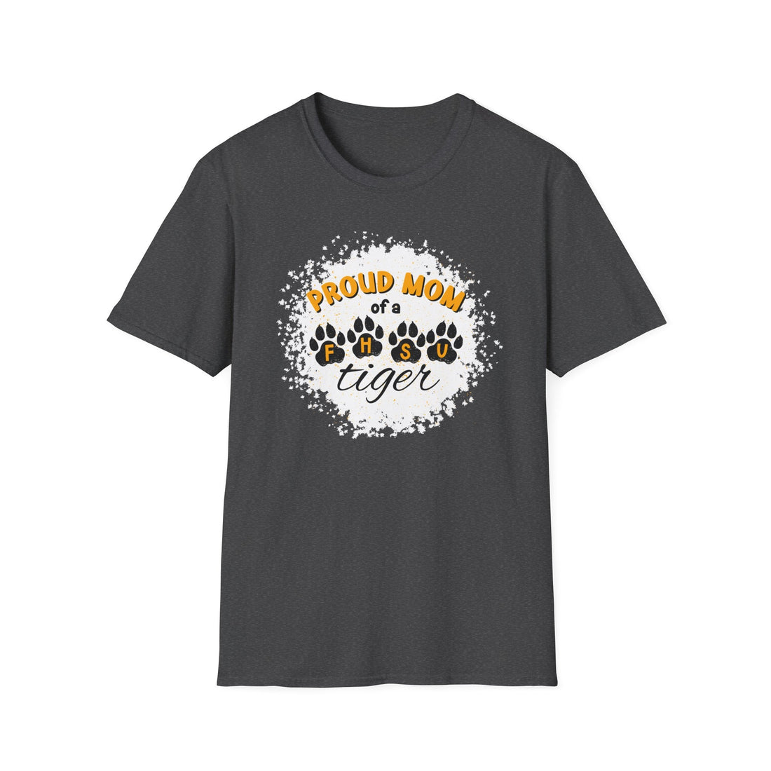 Proud Mom of a FHSU Tiger T-Shirt, Cozy Unisex Tee for Moms, College Spirit Wear, Game Day Outfit, FHSU Gifts - T-Shirt - Positively Sassy - Proud Mom of a FHSU Tiger T-Shirt, Cozy Unisex Tee for Moms, College Spirit Wear, Game Day Outfit, FHSU Gifts