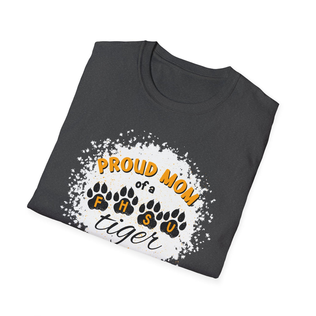 Proud Mom of a FHSU Tiger T-Shirt, Cozy Unisex Tee for Moms, College Spirit Wear, Game Day Outfit, FHSU Gifts - T-Shirt - Positively Sassy - Proud Mom of a FHSU Tiger T-Shirt, Cozy Unisex Tee for Moms, College Spirit Wear, Game Day Outfit, FHSU Gifts