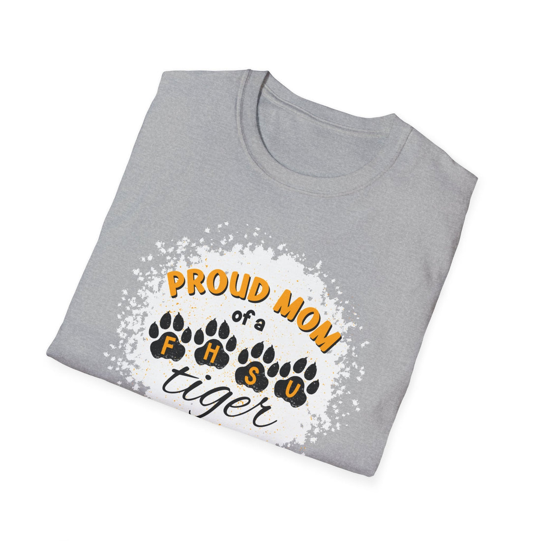 Proud Mom of a FHSU Tiger T-Shirt, Cozy Unisex Tee for Moms, College Spirit Wear, Game Day Outfit, FHSU Gifts - T-Shirt - Positively Sassy - Proud Mom of a FHSU Tiger T-Shirt, Cozy Unisex Tee for Moms, College Spirit Wear, Game Day Outfit, FHSU Gifts