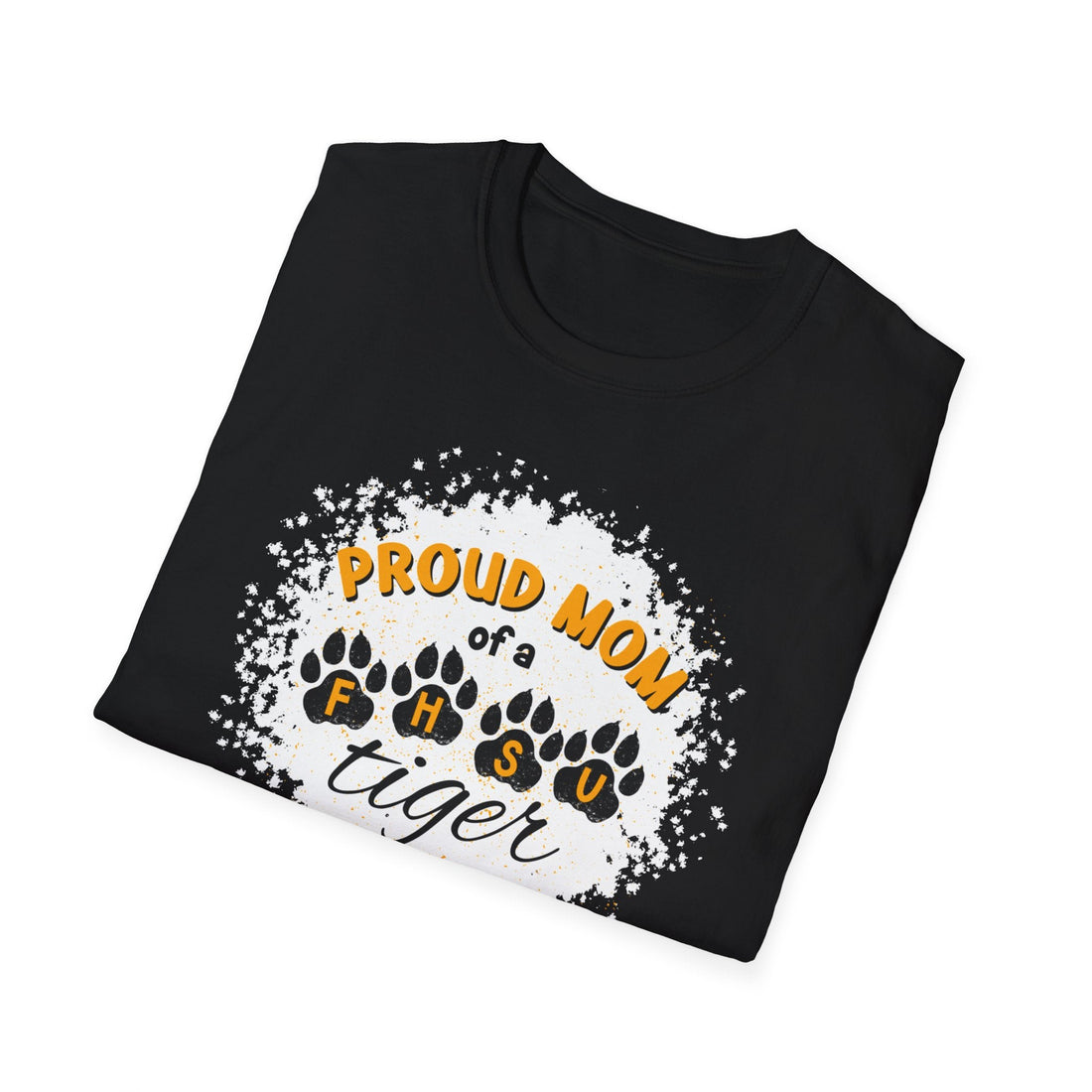 Proud Mom of a FHSU Tiger T-Shirt, Cozy Unisex Tee for Moms, College Spirit Wear, Game Day Outfit, FHSU Gifts - T-Shirt - Positively Sassy - Proud Mom of a FHSU Tiger T-Shirt, Cozy Unisex Tee for Moms, College Spirit Wear, Game Day Outfit, FHSU Gifts