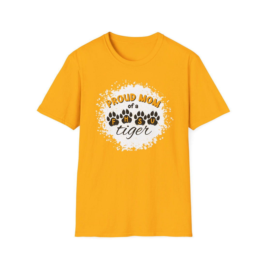 Proud Mom of a FHSU Tiger T-Shirt, Cozy Unisex Tee for Moms, College Spirit Wear, Game Day Outfit, FHSU Gifts - T-Shirt - Positively Sassy - Proud Mom of a FHSU Tiger T-Shirt, Cozy Unisex Tee for Moms, College Spirit Wear, Game Day Outfit, FHSU Gifts