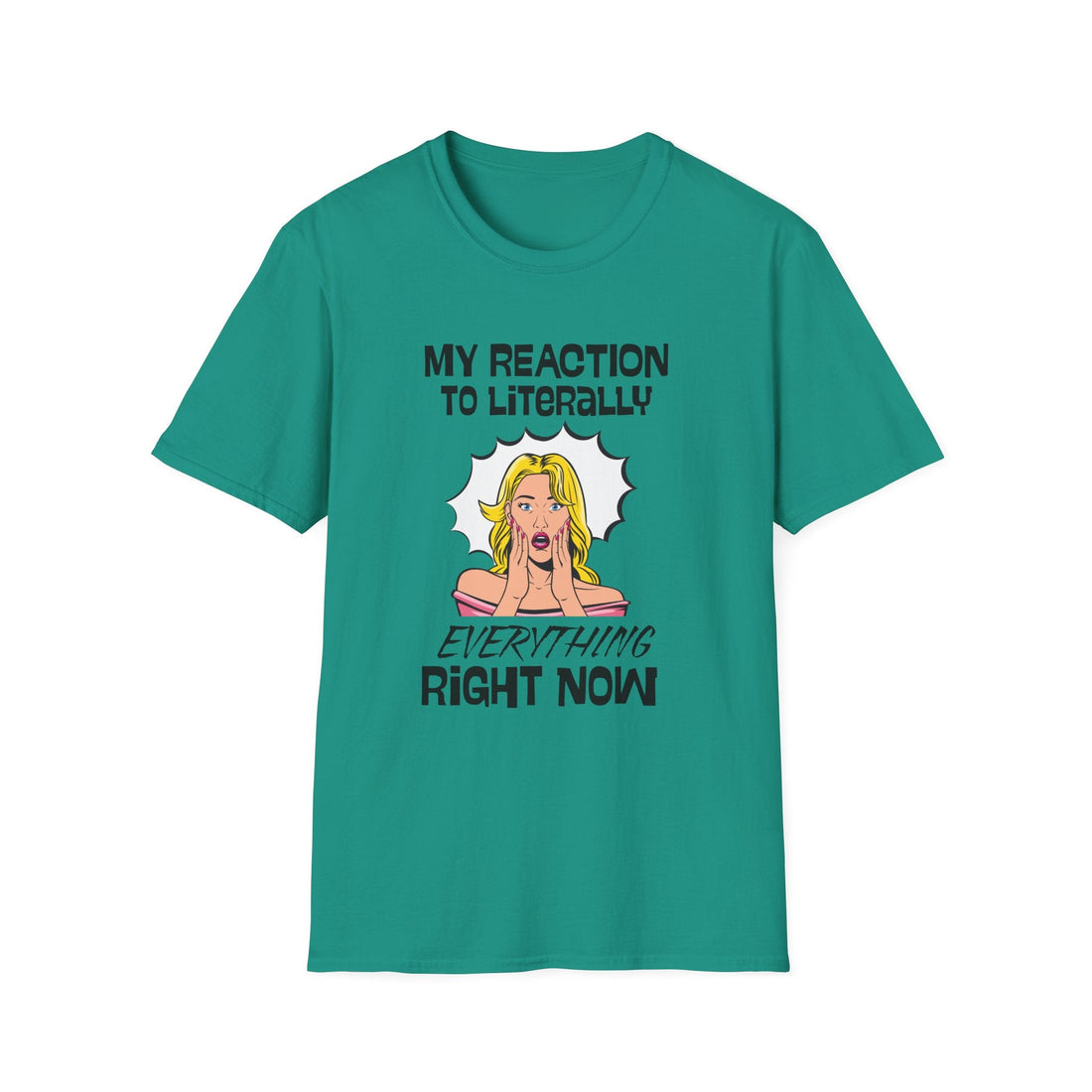 Reacting to Life Unisex T-Shirt, Funny Graphic Tee, Casual Wear, Gift for Friends, Summer Outfit, Quirky Statement Shirt - T-Shirt - Positively Sassy - Reacting to Life Unisex T-Shirt, Funny Graphic Tee, Casual Wear, Gift for Friends, Summer Outfit, Quirky Statement Shirt