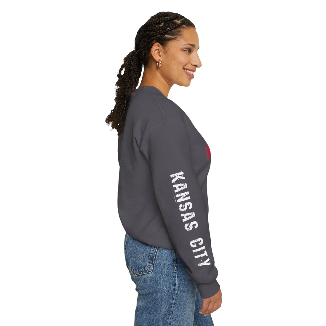 Red Friday KC Crewneck Sweatshirt - Sweatshirt - Positively Sassy - Red Friday KC Crewneck Sweatshirt