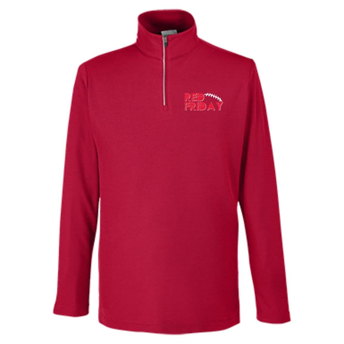 Red Friday Pullover Quarter Zip - Pullover - Positively Sassy - Red Friday Pullover Quarter Zip