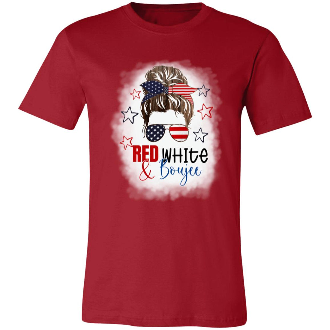 Red, White & BoujeeT-Shirt - T-Shirts - Positively Sassy - Red, White & BoujeeT-Shirt