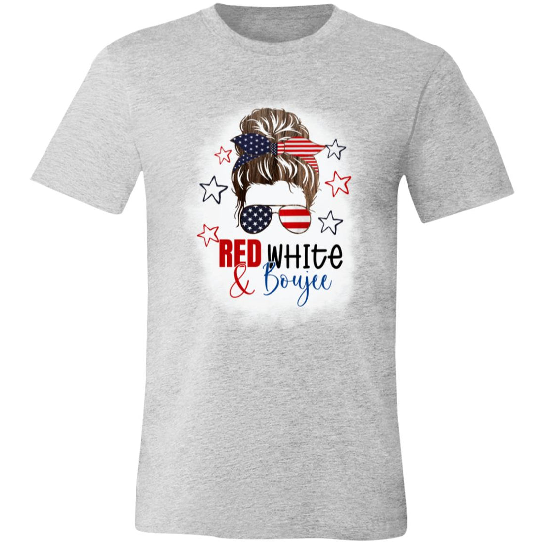 Red, White & BoujeeT-Shirt - T-Shirts - Positively Sassy - Red, White & BoujeeT-Shirt