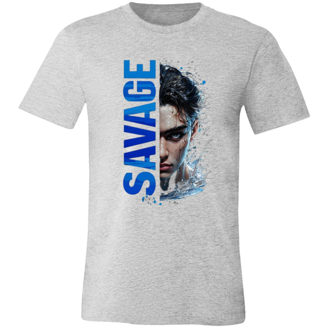 Savage Swimmer 3001C Bella + Canvas Unisex Jersey Short - Sleeve T-Shirt - T-Shirts - Positively Sassy - Savage Swimmer 3001C Bella + Canvas Unisex Jersey Short - Sleeve T-Shirt