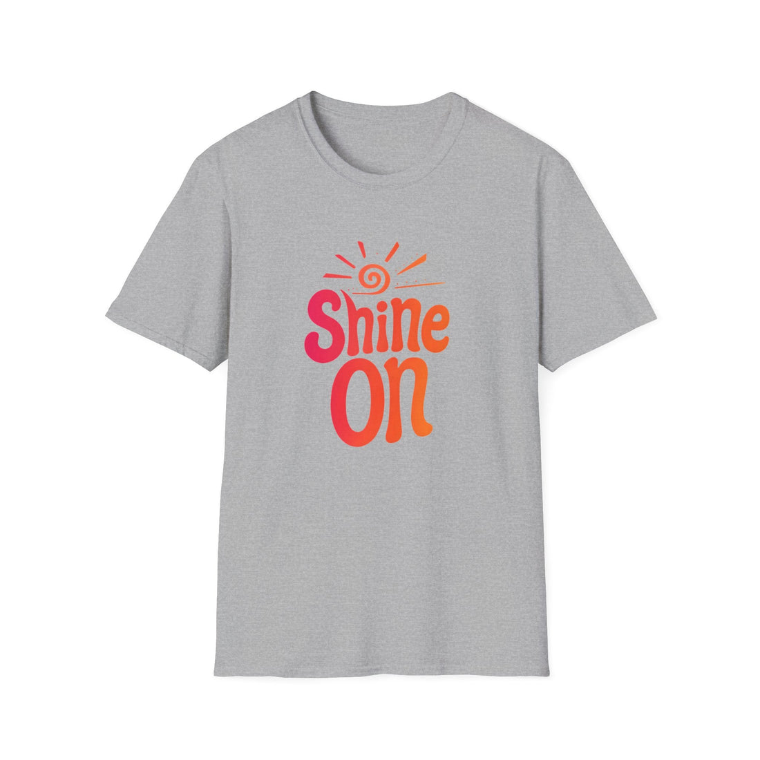Shine On Unisex Softstyle T-Shirt, Positive Vibes Tee, Fun Graphic Shirt, Casual Wear, Gift for Friends, Brighten Your Day - T-Shirt - Positively Sassy - Shine On Unisex Softstyle T-Shirt, Positive Vibes Tee, Fun Graphic Shirt, Casual Wear, Gift for Friends, Brighten Your Day