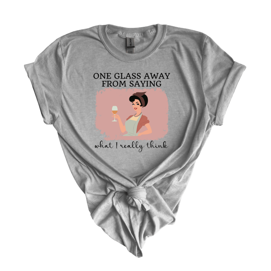 Sip & Speak Unisex T-Shirt | Funny Quote Tee, Casual Wear, Gift for Friends, Birthday, Celebration, Relaxed Fit - T-Shirt - Positively Sassy - Sip & Speak Unisex T-Shirt | Funny Quote Tee, Casual Wear, Gift for Friends, Birthday, Celebration, Relaxed Fit
