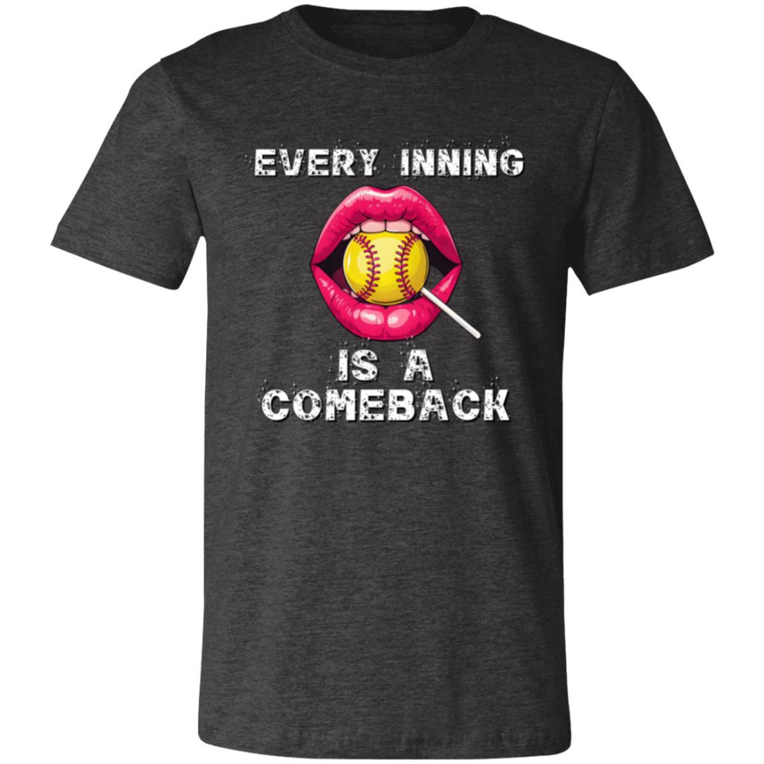 Softball Comeback 3001C Bella + Canvas Unisex Jersey Short - Sleeve T-Shirt - T-Shirts - Positively Sassy - Softball Comeback 3001C Bella + Canvas Unisex Jersey Short - Sleeve T-Shirt