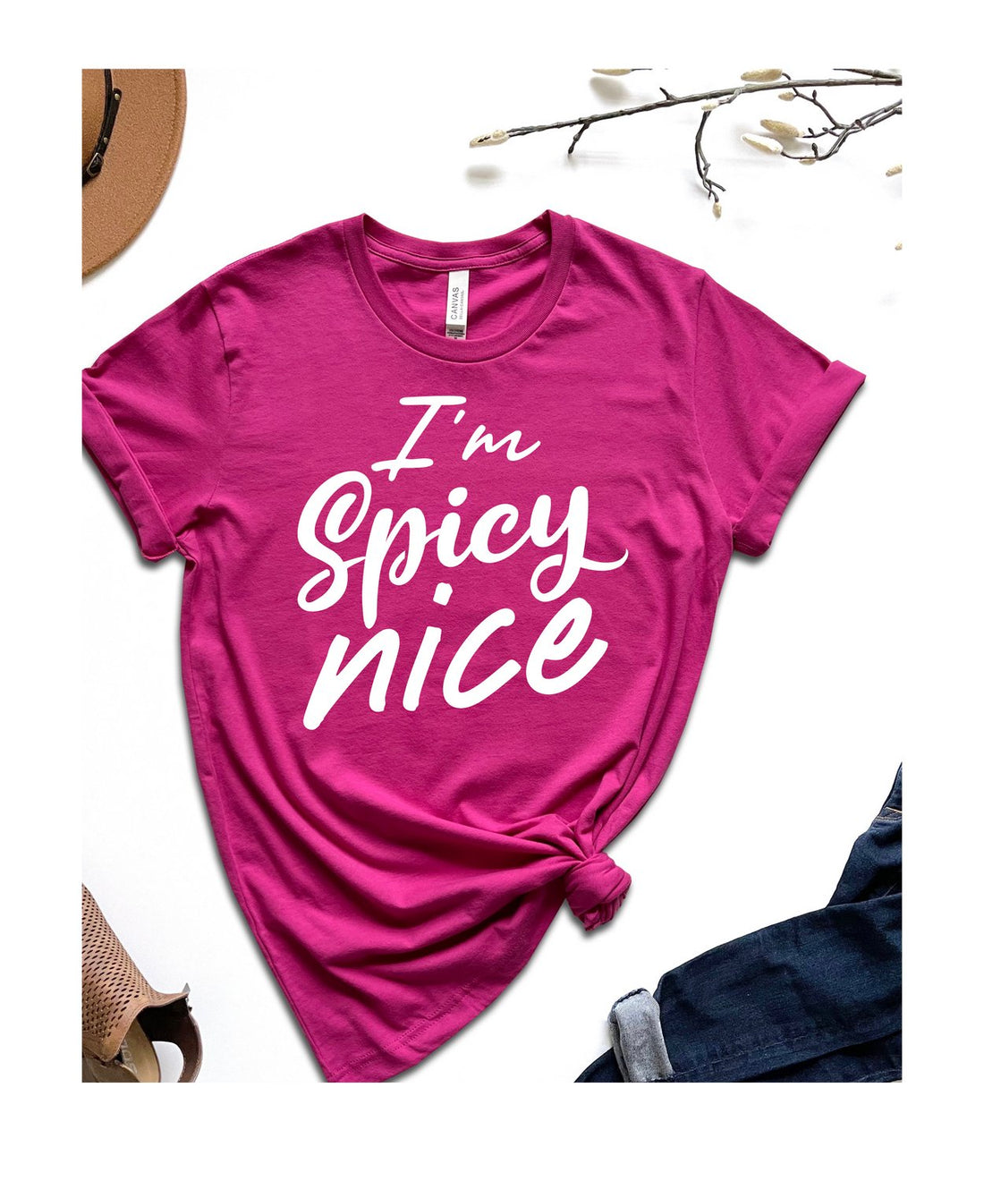 Spicy Nice T-Shirt - T-Shirts - Positively Sassy - Spicy Nice T-Shirt