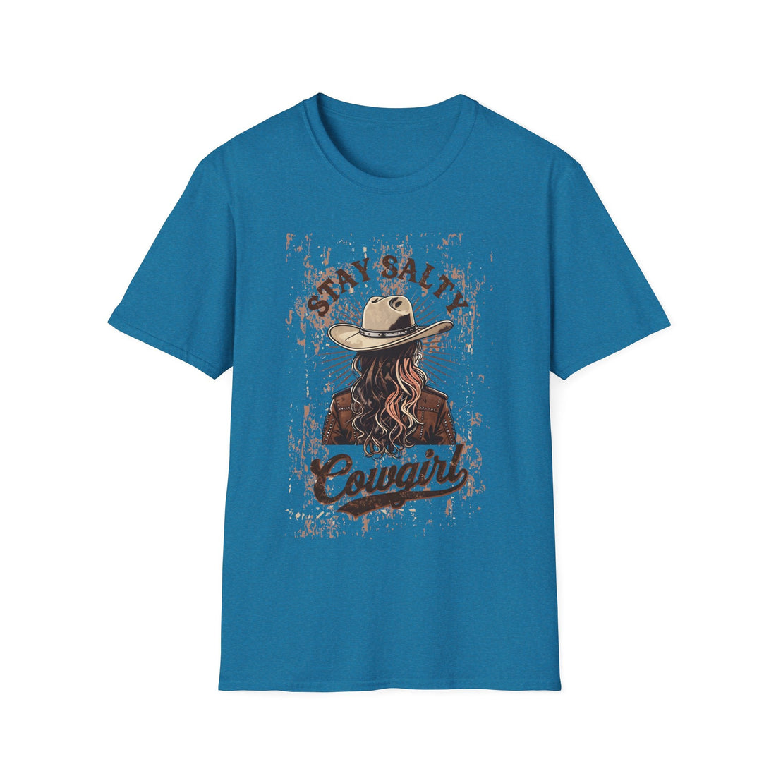 Stay Salty Cowgirl Vintage T-Shirt - Perfect for Western Lovers and Casual Wear - T-Shirt - Positively Sassy - Stay Salty Cowgirl Vintage T-Shirt - Perfect for Western Lovers and Casual Wear