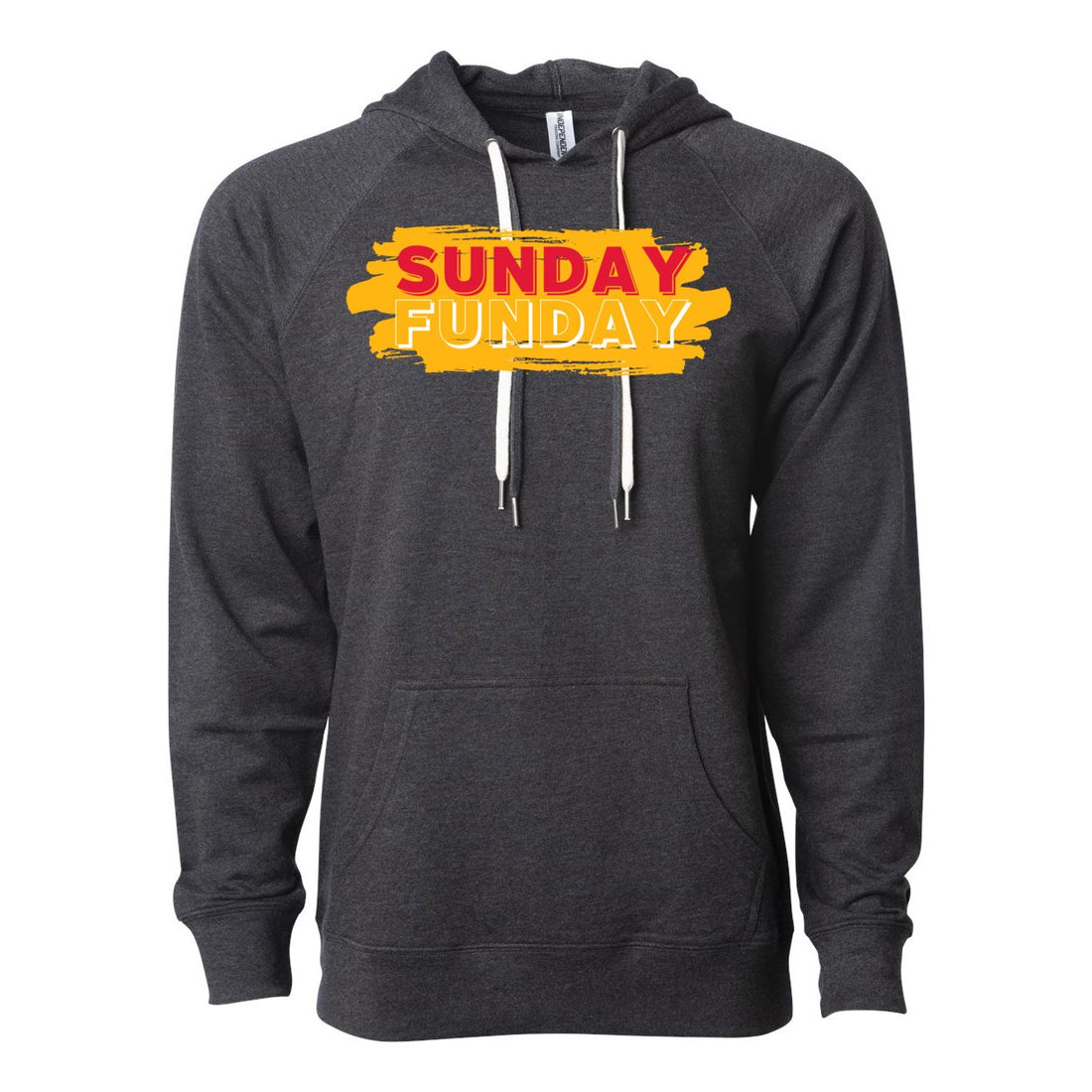 Sunday Football Lightweight Loopback Terry Hooded Sweatshirt - Sweaters/Hoodies - Positively Sassy - Sunday Football Lightweight Loopback Terry Hooded Sweatshirt