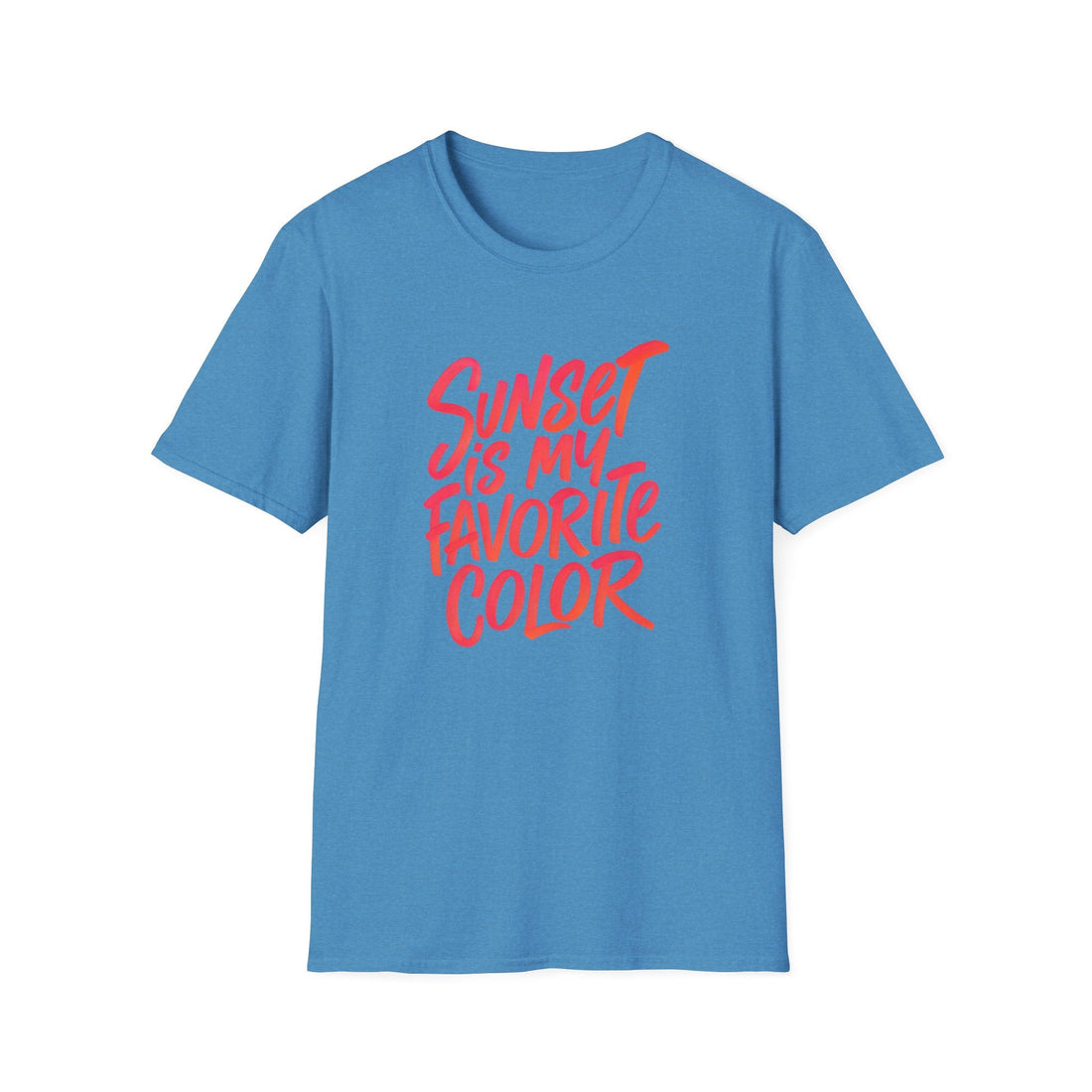 Sunset is My Favorite Color T-Shirt | Unisex Softstyle Tee for Summer Vibes, Casual Wear, Gift Idea, Beach Days, Color Lover's Tee - T-Shirt - Positively Sassy - Sunset is My Favorite Color T-Shirt | Unisex Softstyle Tee for Summer Vibes, Casual Wear, Gift Idea, Beach Days, Color Lover's Tee