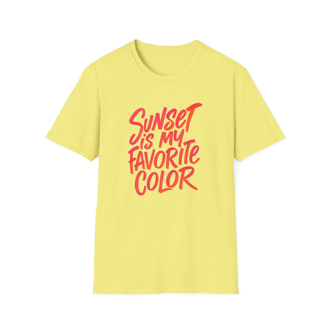 Sunset is My Favorite Color T-Shirt | Unisex Softstyle Tee for Summer Vibes, Casual Wear, Gift Idea, Beach Days, Color Lover's Tee - T-Shirt - Positively Sassy - Sunset is My Favorite Color T-Shirt | Unisex Softstyle Tee for Summer Vibes, Casual Wear, Gift Idea, Beach Days, Color Lover's Tee