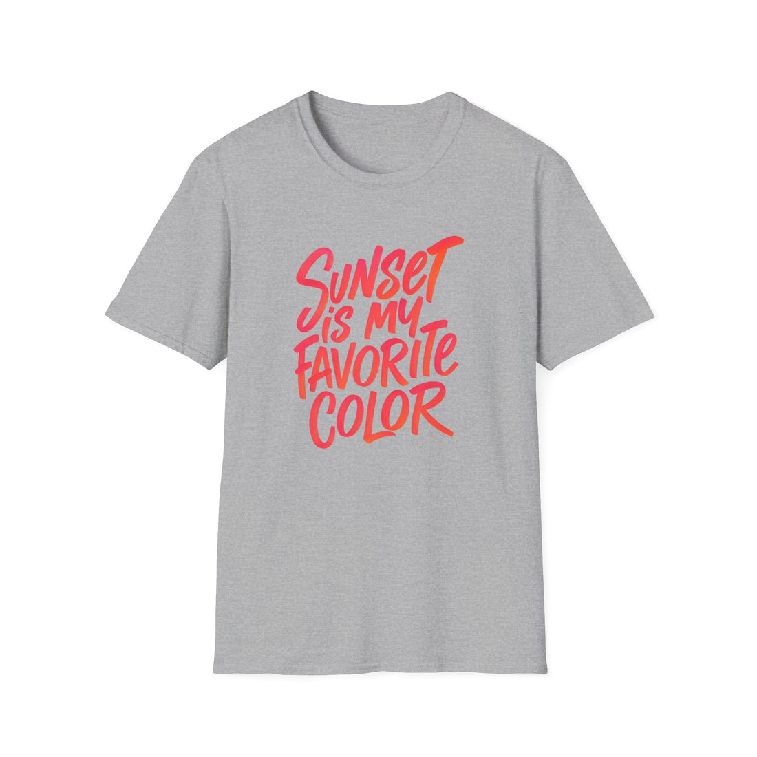 Sunset is My Favorite Color T-Shirt | Unisex Softstyle Tee for Summer Vibes, Casual Wear, Gift Idea, Beach Days, Color Lover's Tee - T-Shirt - Positively Sassy - Sunset is My Favorite Color T-Shirt | Unisex Softstyle Tee for Summer Vibes, Casual Wear, Gift Idea, Beach Days, Color Lover's Tee