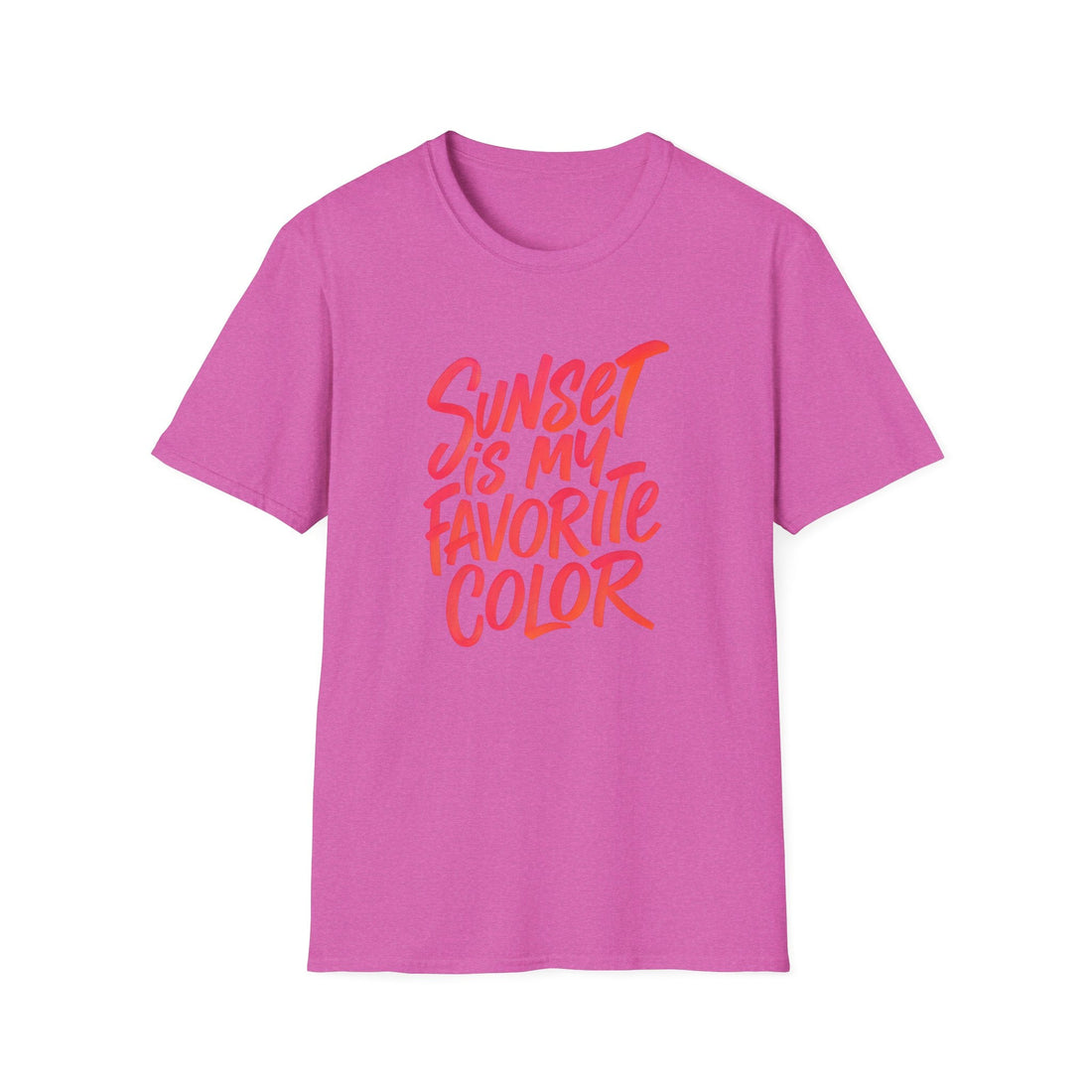 Sunset is My Favorite Color T-Shirt | Unisex Softstyle Tee for Summer Vibes, Casual Wear, Gift Idea, Beach Days, Color Lover's Tee - T-Shirt - Positively Sassy - Sunset is My Favorite Color T-Shirt | Unisex Softstyle Tee for Summer Vibes, Casual Wear, Gift Idea, Beach Days, Color Lover's Tee