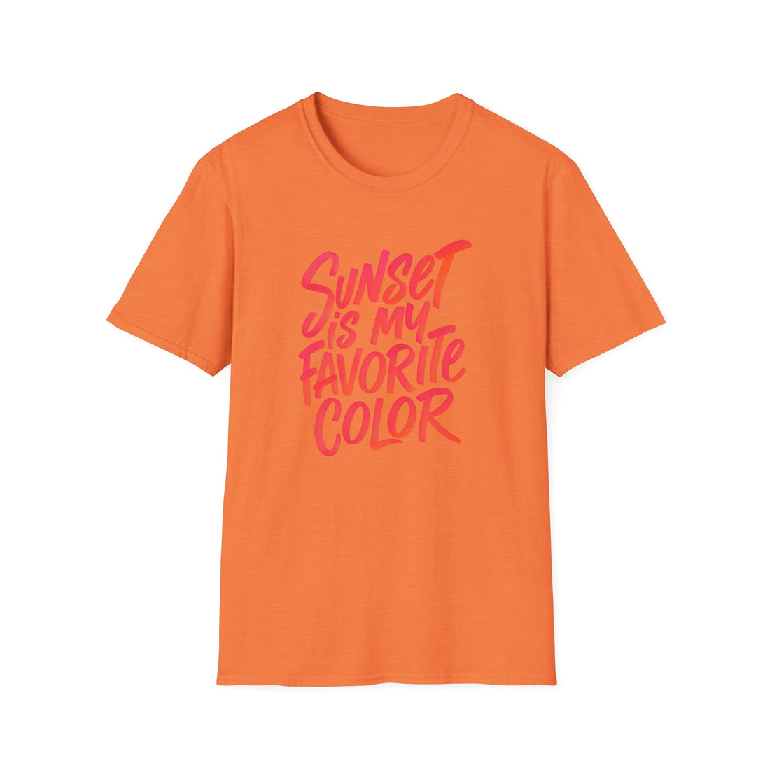 Sunset is My Favorite Color T-Shirt | Unisex Softstyle Tee for Summer Vibes, Casual Wear, Gift Idea, Beach Days, Color Lover's Tee - T-Shirt - Positively Sassy - Sunset is My Favorite Color T-Shirt | Unisex Softstyle Tee for Summer Vibes, Casual Wear, Gift Idea, Beach Days, Color Lover's Tee