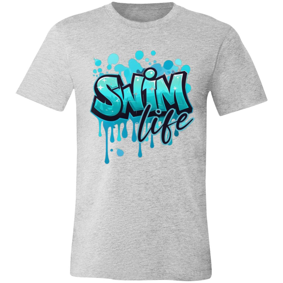 Swim Life 3001C Bella + Canvas Unisex Jersey Short - Sleeve T-Shirt - T-Shirts - Positively Sassy - Swim Life 3001C Bella + Canvas Unisex Jersey Short - Sleeve T-Shirt