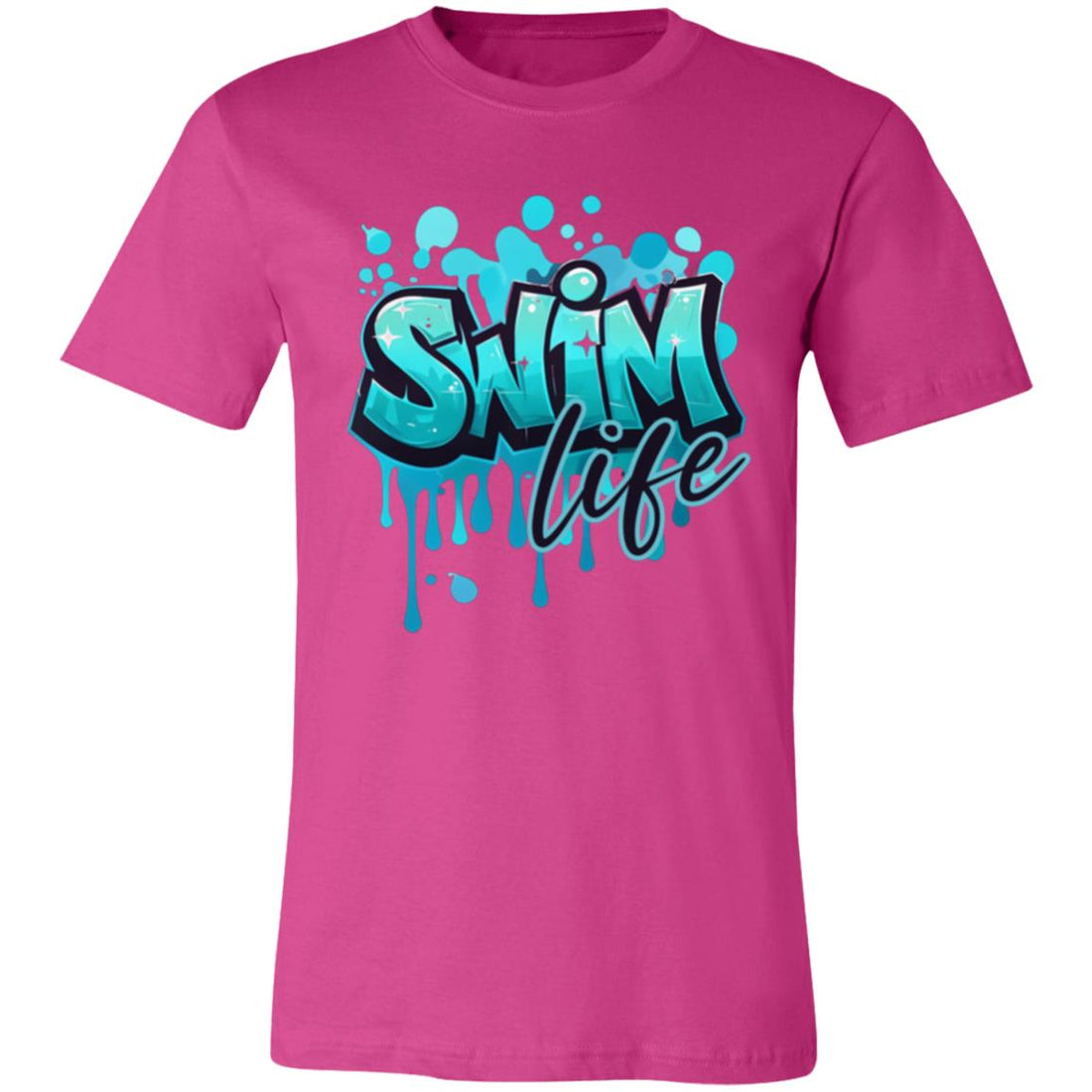 Swim Life 3001C Bella + Canvas Unisex Jersey Short - Sleeve T-Shirt - T-Shirts - Positively Sassy - Swim Life 3001C Bella + Canvas Unisex Jersey Short - Sleeve T-Shirt