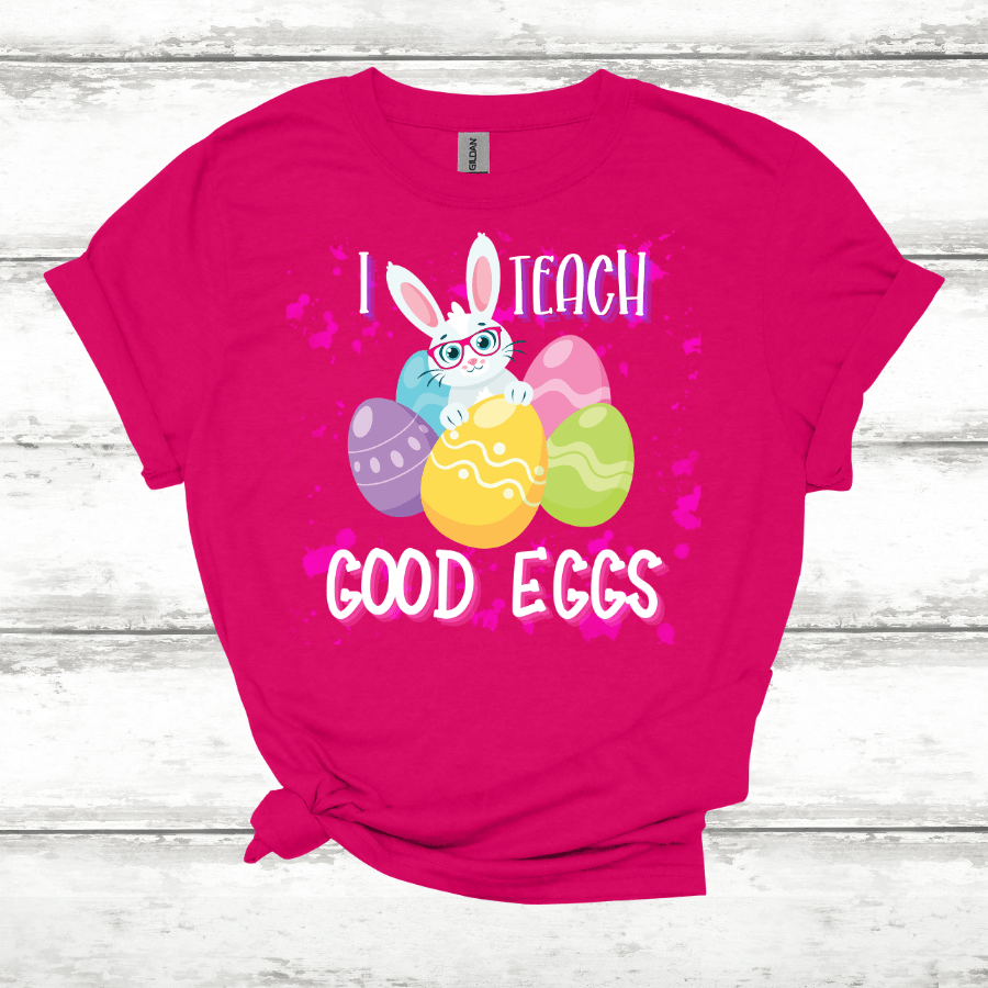 Teach Good Eggs Softstyle T-Shirt - T-Shirt - Positively Sassy - Teach Good Eggs Softstyle T-Shirt