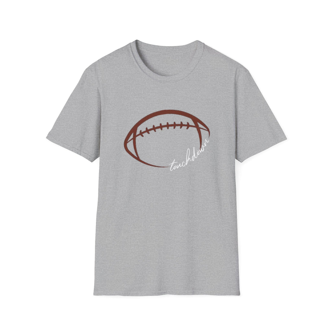 Touchdown Football T-Shirt, Sports Fan Tee, Game Day Apparel, Unisex Softstyle Shirt, Football Season Gift, Casual Wear - T-Shirt - Positively Sassy - Touchdown Football T-Shirt, Sports Fan Tee, Game Day Apparel, Unisex Softstyle Shirt, Football Season Gift, Casual Wear