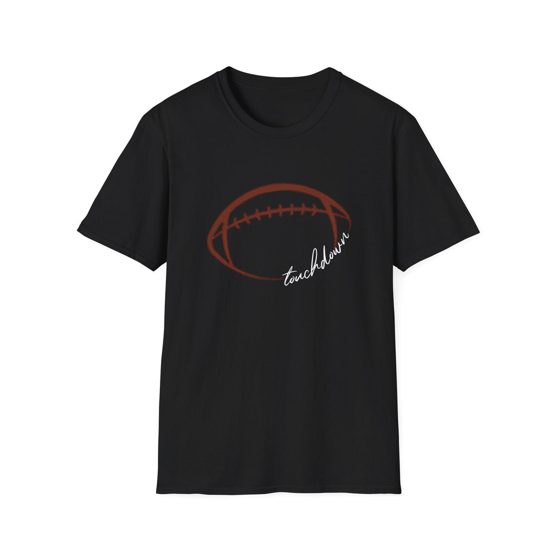Touchdown Football T-Shirt, Sports Fan Tee, Game Day Apparel, Unisex Softstyle Shirt, Football Season Gift, Casual Wear - T-Shirt - Positively Sassy - Touchdown Football T-Shirt, Sports Fan Tee, Game Day Apparel, Unisex Softstyle Shirt, Football Season Gift, Casual Wear