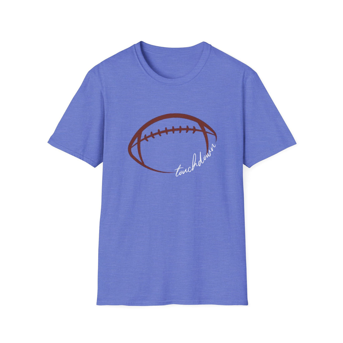 Touchdown Football T-Shirt, Sports Fan Tee, Game Day Apparel, Unisex Softstyle Shirt, Football Season Gift, Casual Wear - T-Shirt - Positively Sassy - Touchdown Football T-Shirt, Sports Fan Tee, Game Day Apparel, Unisex Softstyle Shirt, Football Season Gift, Casual Wear