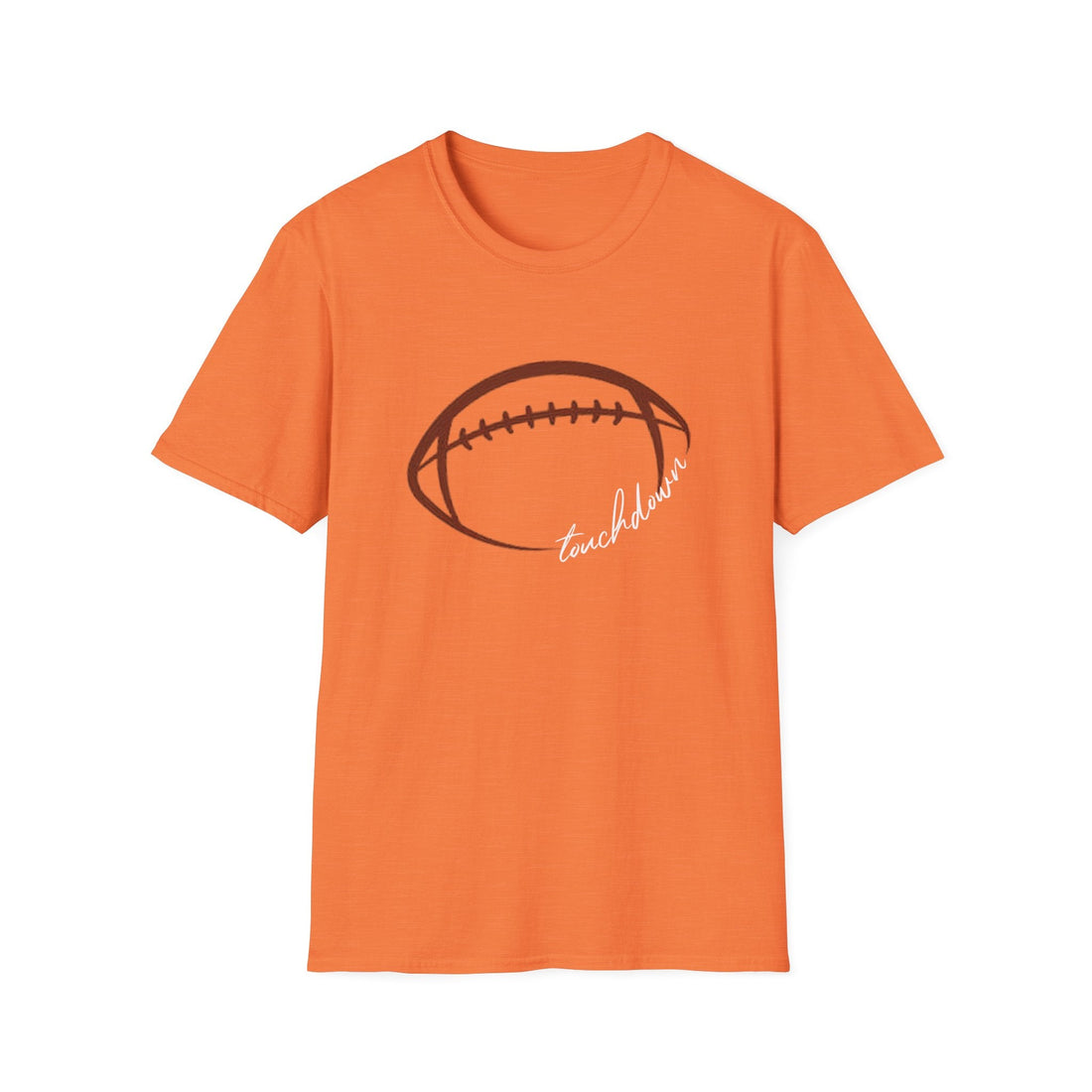 Touchdown Football T-Shirt, Sports Fan Tee, Game Day Apparel, Unisex Softstyle Shirt, Football Season Gift, Casual Wear - T-Shirt - Positively Sassy - Touchdown Football T-Shirt, Sports Fan Tee, Game Day Apparel, Unisex Softstyle Shirt, Football Season Gift, Casual Wear
