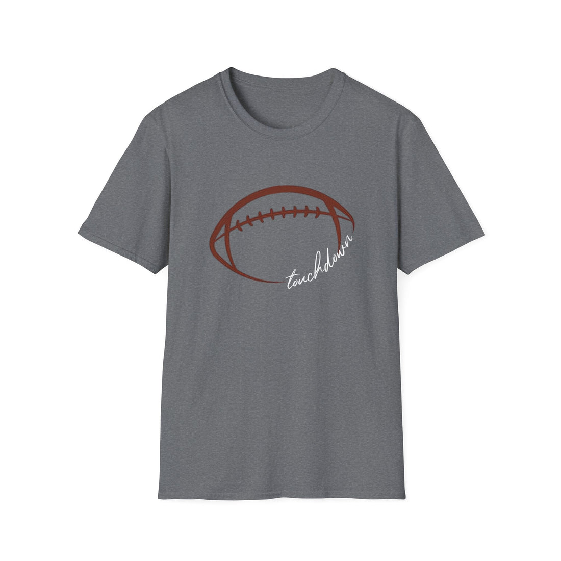 Touchdown Football T-Shirt, Sports Fan Tee, Game Day Apparel, Unisex Softstyle Shirt, Football Season Gift, Casual Wear - T-Shirt - Positively Sassy - Touchdown Football T-Shirt, Sports Fan Tee, Game Day Apparel, Unisex Softstyle Shirt, Football Season Gift, Casual Wear
