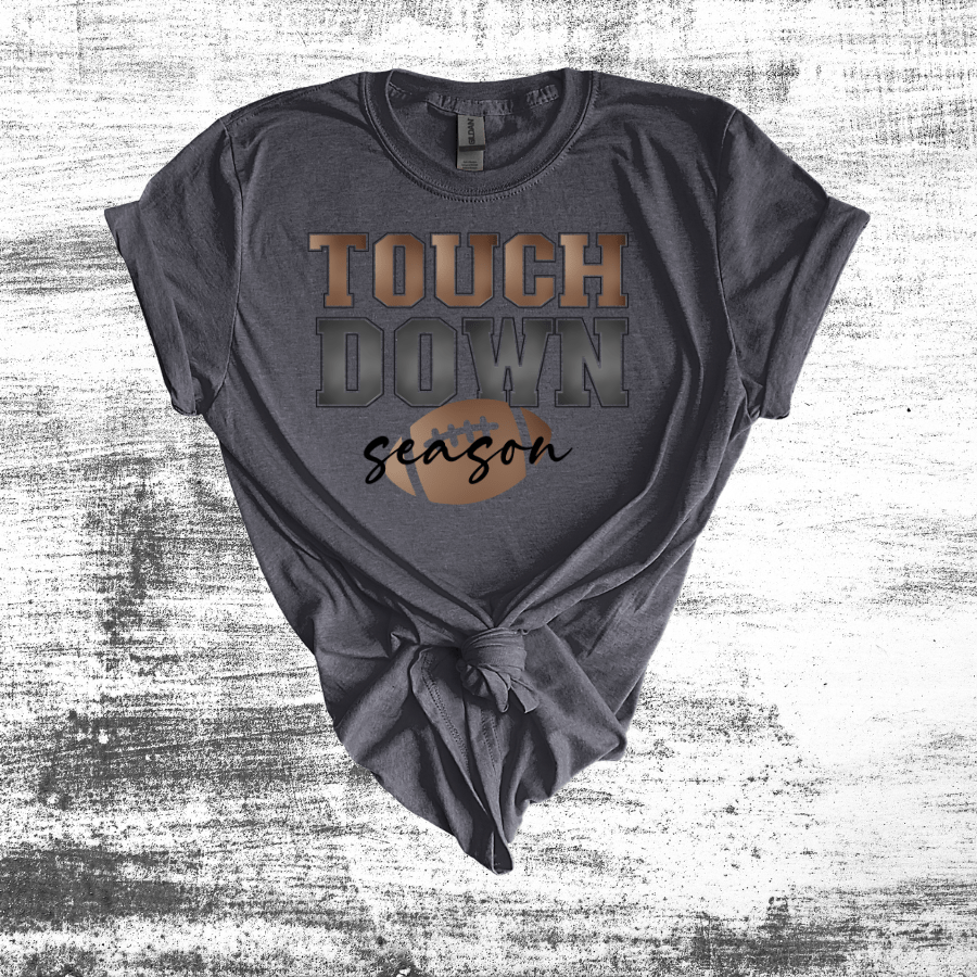 Touchdown Season Unisex Softstyle T-Shirt, Casual Tee, Football Fan Gear, Game Day Apparel, Sports Lover Gift - T-Shirt - Positively Sassy - Touchdown Season Unisex Softstyle T-Shirt, Casual Tee, Football Fan Gear, Game Day Apparel, Sports Lover Gift