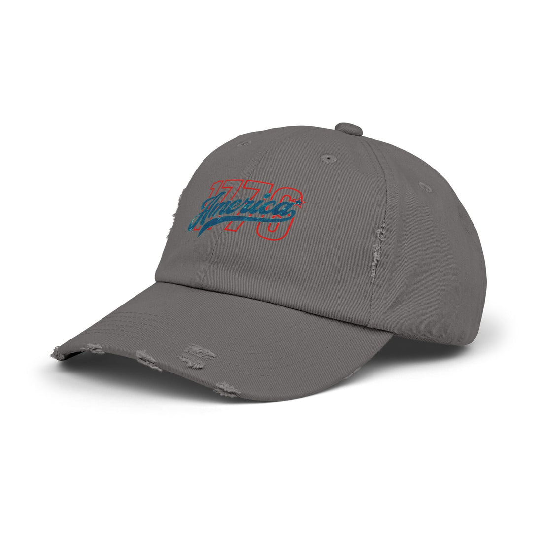 Unisex Distressed Cap with '1776 America' Design | Vintage American Style Hat, Perfect for Patriotic Occasions, Gifts, Casual Wear, [...] - Hats - Positively Sassy - Unisex Distressed Cap with '1776 America' Design | Vintage American Style Hat, Perfect for Patriotic Occasions, Gifts, Casual Wear, [...]