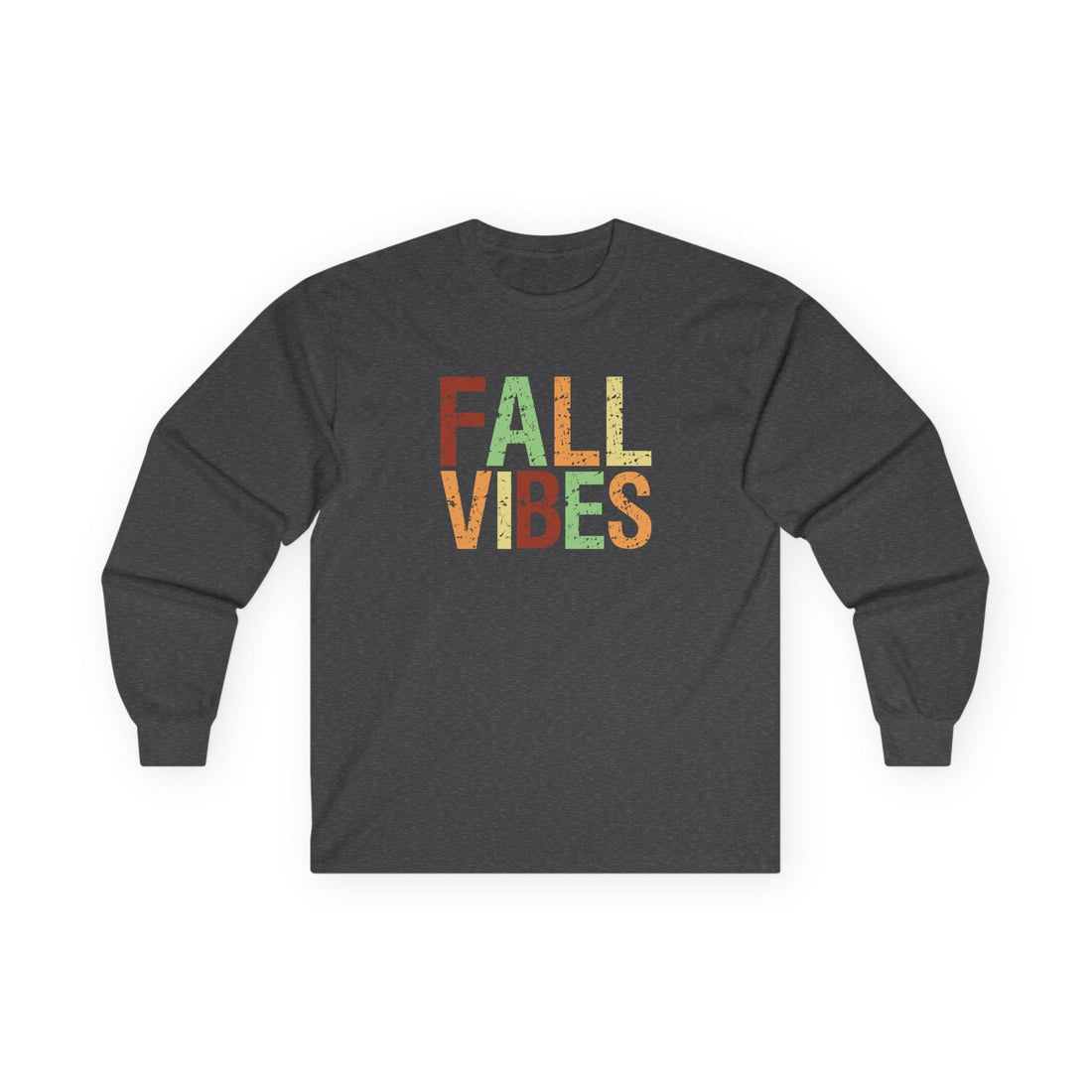 Unisex Long Sleeve Tee - Fall Vibes, Cozy Autumn Shirt, Gift for Fall Lovers, September Fashion, Casual Layering Top - Long - sleeve - Positively Sassy - Unisex Long Sleeve Tee - Fall Vibes, Cozy Autumn Shirt, Gift for Fall Lovers, September Fashion, Casual Layering Top