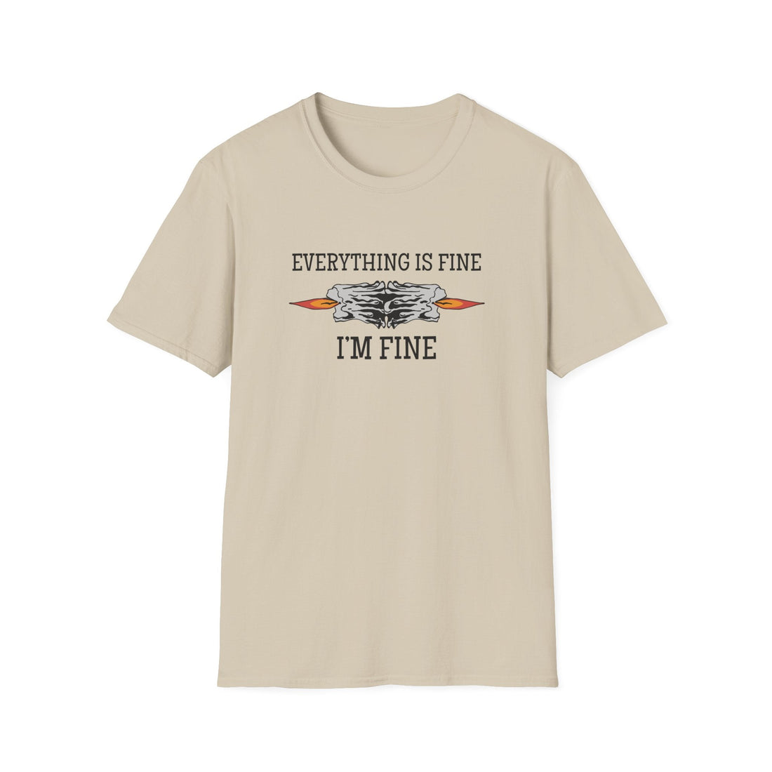 Unisex Softstyle T-Shirt - "Everything is Fine" Graphic Tee, Casual Gift, Humor Shirt, Everyday Wear, Comfortable Apparel - T-Shirt - Positively Sassy - Unisex Softstyle T-Shirt - "Everything is Fine" Graphic Tee, Casual Gift, Humor Shirt, Everyday Wear, Comfortable Apparel