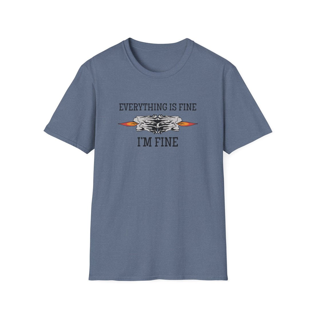 Unisex Softstyle T-Shirt - "Everything is Fine" Graphic Tee, Casual Gift, Humor Shirt, Everyday Wear, Comfortable Apparel - T-Shirt - Positively Sassy - Unisex Softstyle T-Shirt - "Everything is Fine" Graphic Tee, Casual Gift, Humor Shirt, Everyday Wear, Comfortable Apparel