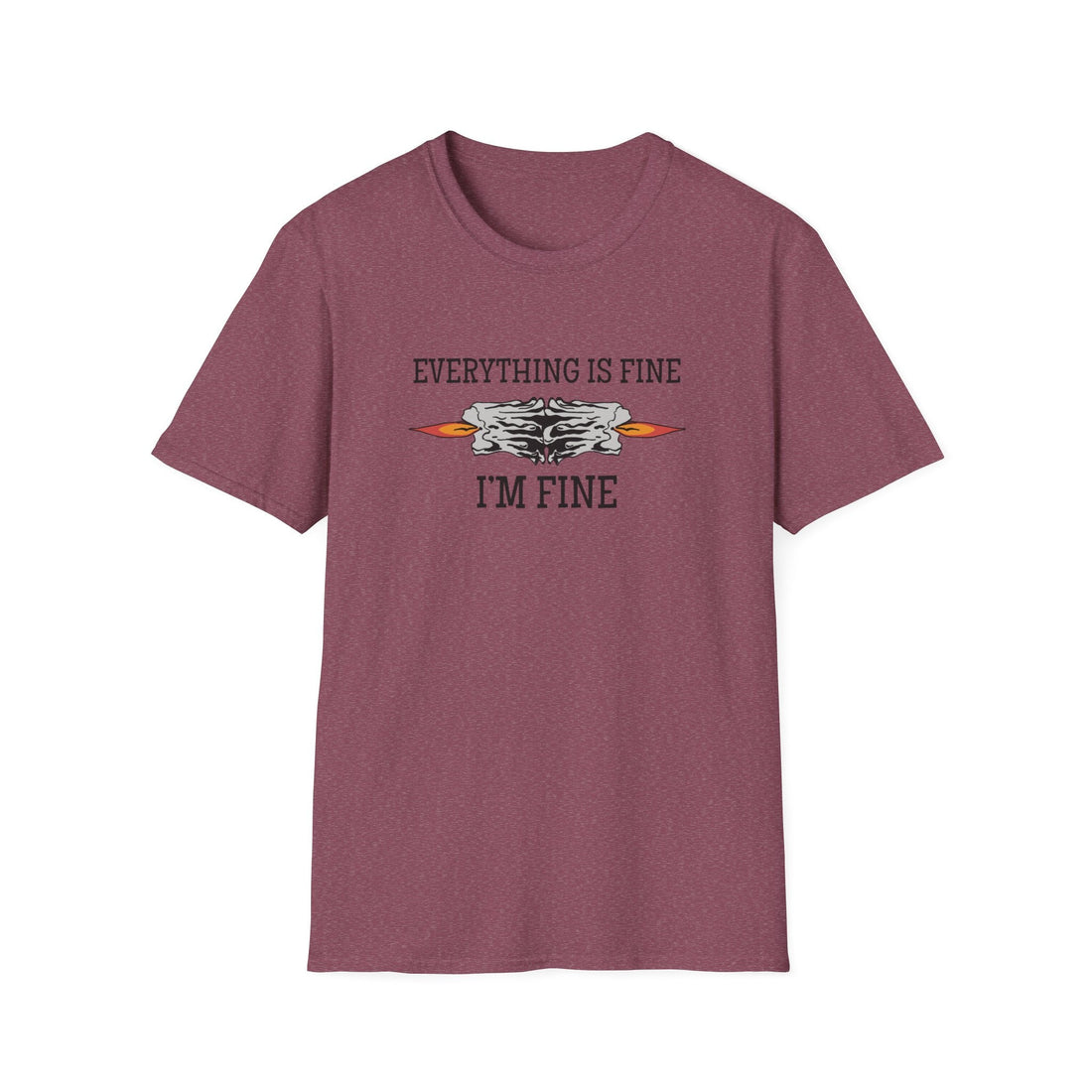 Unisex Softstyle T-Shirt - "Everything is Fine" Graphic Tee, Casual Gift, Humor Shirt, Everyday Wear, Comfortable Apparel - T-Shirt - Positively Sassy - Unisex Softstyle T-Shirt - "Everything is Fine" Graphic Tee, Casual Gift, Humor Shirt, Everyday Wear, Comfortable Apparel