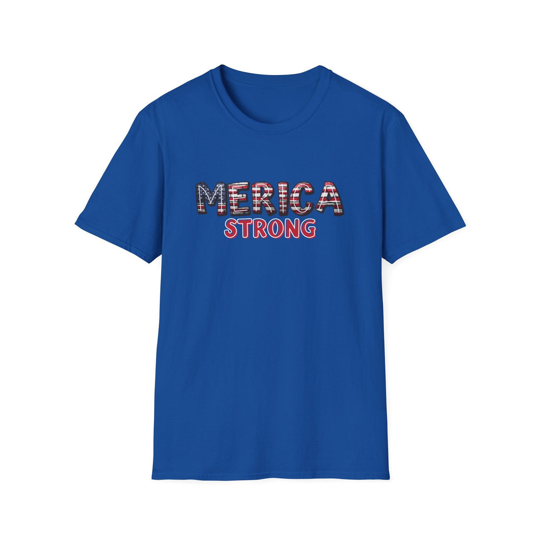 Unisex Softstyle T-Shirt - 'Merica Strong - Patriotic Tee for Independence Day, BBQs, Casual Wear, Gifts for Him & Her, Red White Blue [...] - T-Shirt - Positively Sassy - Unisex Softstyle T-Shirt - 'Merica Strong - Patriotic Tee for Independence Day, BBQs, Casual Wear, Gifts for Him & Her, Red White Blue [...]