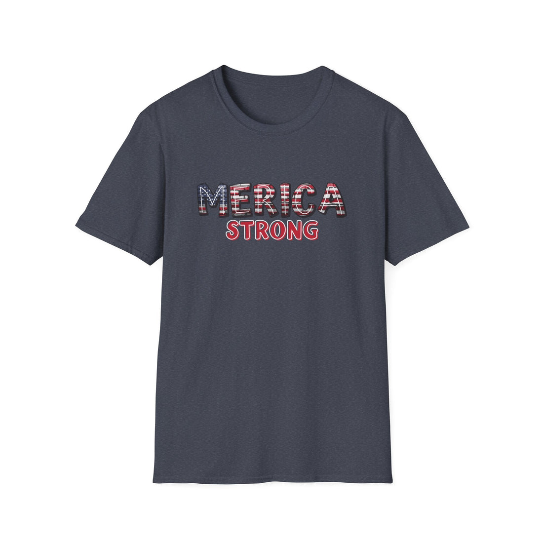 Unisex Softstyle T-Shirt - 'Merica Strong - Patriotic Tee for Independence Day, BBQs, Casual Wear, Gifts for Him & Her, Red White Blue [...] - T-Shirt - Positively Sassy - Unisex Softstyle T-Shirt - 'Merica Strong - Patriotic Tee for Independence Day, BBQs, Casual Wear, Gifts for Him & Her, Red White Blue [...]
