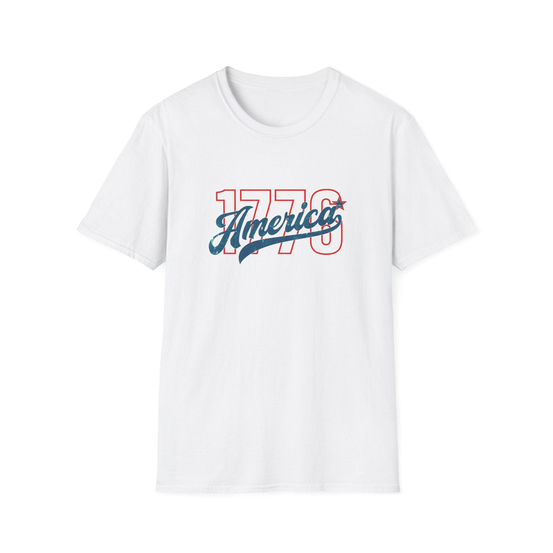 Vintage 1776 Unisex Softstyle T-Shirt, 4th of July Shirt, Patriotic Tee, Independence Day Apparel, American History Clothing - T-Shirt - Positively Sassy - Vintage 1776 Unisex Softstyle T-Shirt, 4th of July Shirt, Patriotic Tee, Independence Day Apparel, American History Clothing