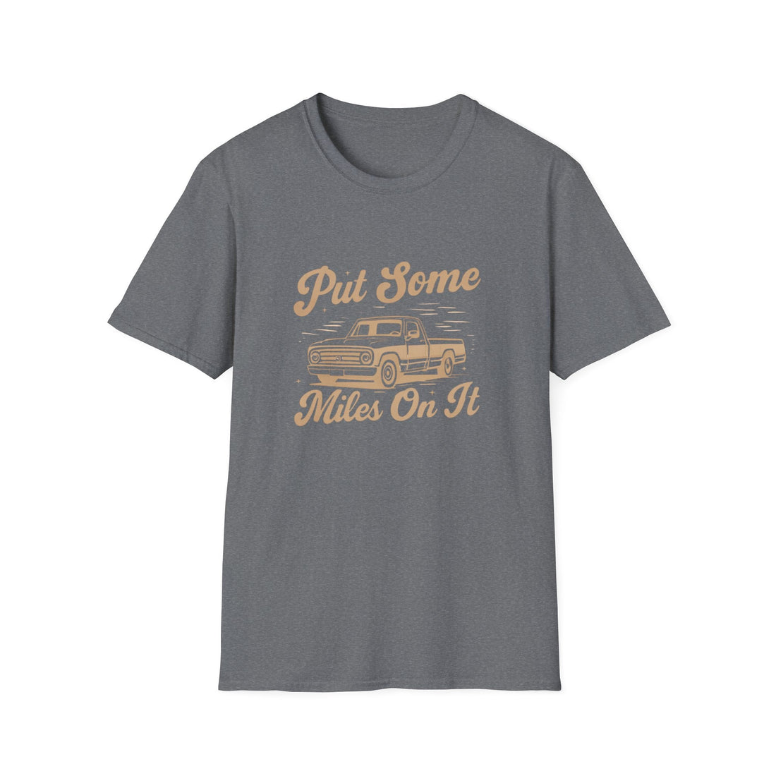 Vintage Car Enthusiast T-Shirt - Put Some Miles On It, Unisex Graphic Tee, Road Trip Apparel, Gift for Auto Lovers, Casual Wear - T-Shirt - Positively Sassy - Vintage Car Enthusiast T-Shirt - Put Some Miles On It, Unisex Graphic Tee, Road Trip Apparel, Gift for Auto Lovers, Casual Wear