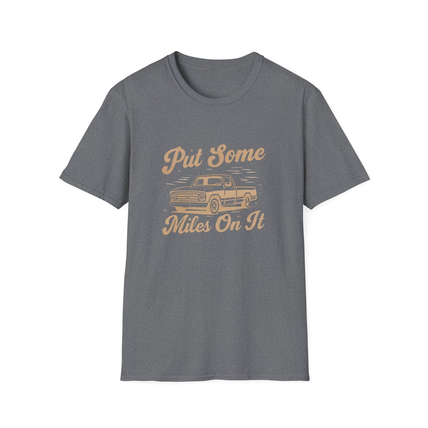 Vintage Car Enthusiast T-Shirt - Put Some Miles On It, Unisex Graphic Tee, Road Trip Apparel, Gift for Auto Lovers, Casual Wear - T-Shirt - Positively Sassy - Vintage Car Enthusiast T-Shirt - Put Some Miles On It, Unisex Graphic Tee, Road Trip Apparel, Gift for Auto Lovers, Casual Wear