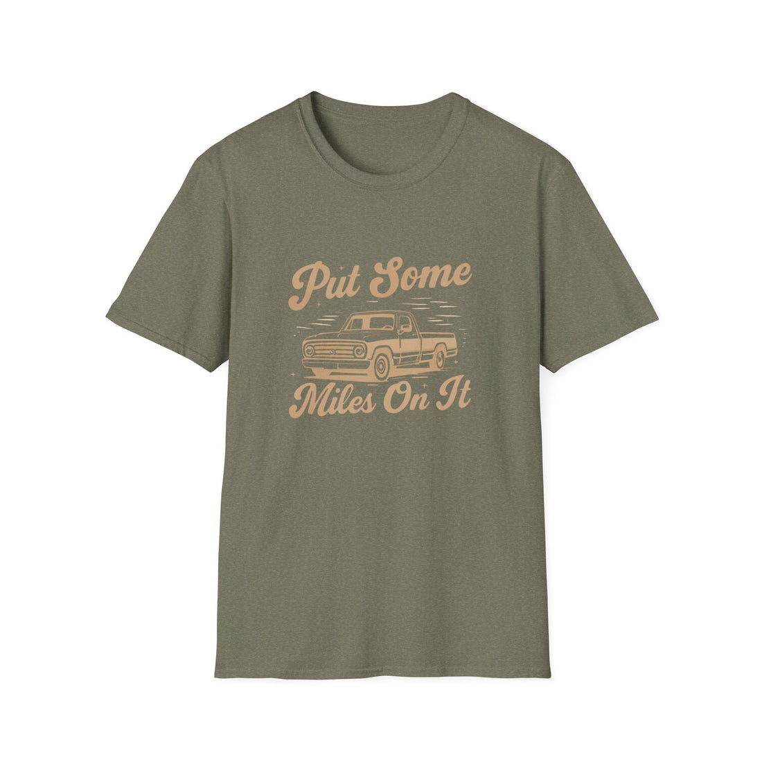 Vintage Car Enthusiast T-Shirt - Put Some Miles On It, Unisex Graphic Tee, Road Trip Apparel, Gift for Auto Lovers, Casual Wear - T-Shirt - Positively Sassy - Vintage Car Enthusiast T-Shirt - Put Some Miles On It, Unisex Graphic Tee, Road Trip Apparel, Gift for Auto Lovers, Casual Wear