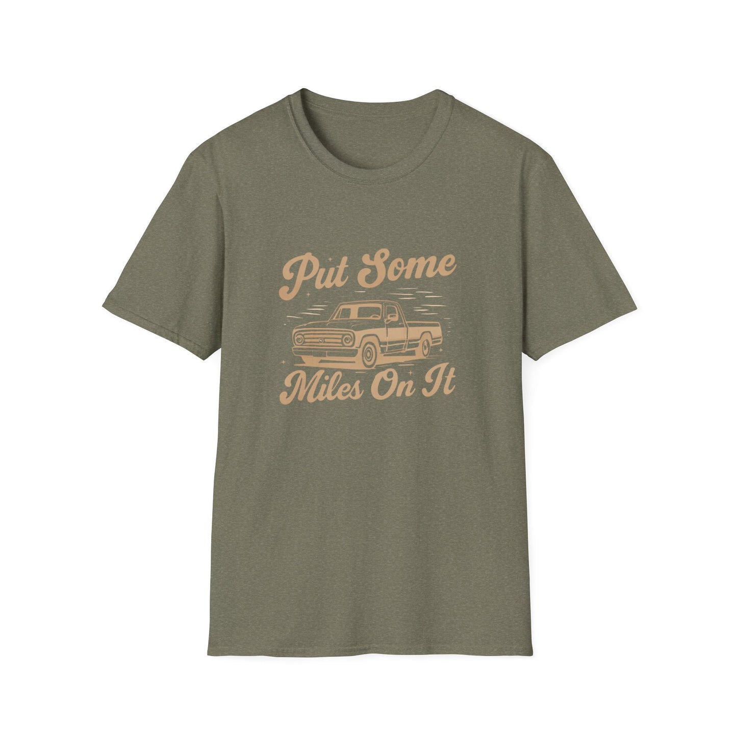 Vintage Car Enthusiast T-Shirt - Put Some Miles On It, Unisex Graphic Tee, Road Trip Apparel, Gift for Auto Lovers, Casual Wear - T-Shirt - Positively Sassy - Vintage Car Enthusiast T-Shirt - Put Some Miles On It, Unisex Graphic Tee, Road Trip Apparel, Gift for Auto Lovers, Casual Wear