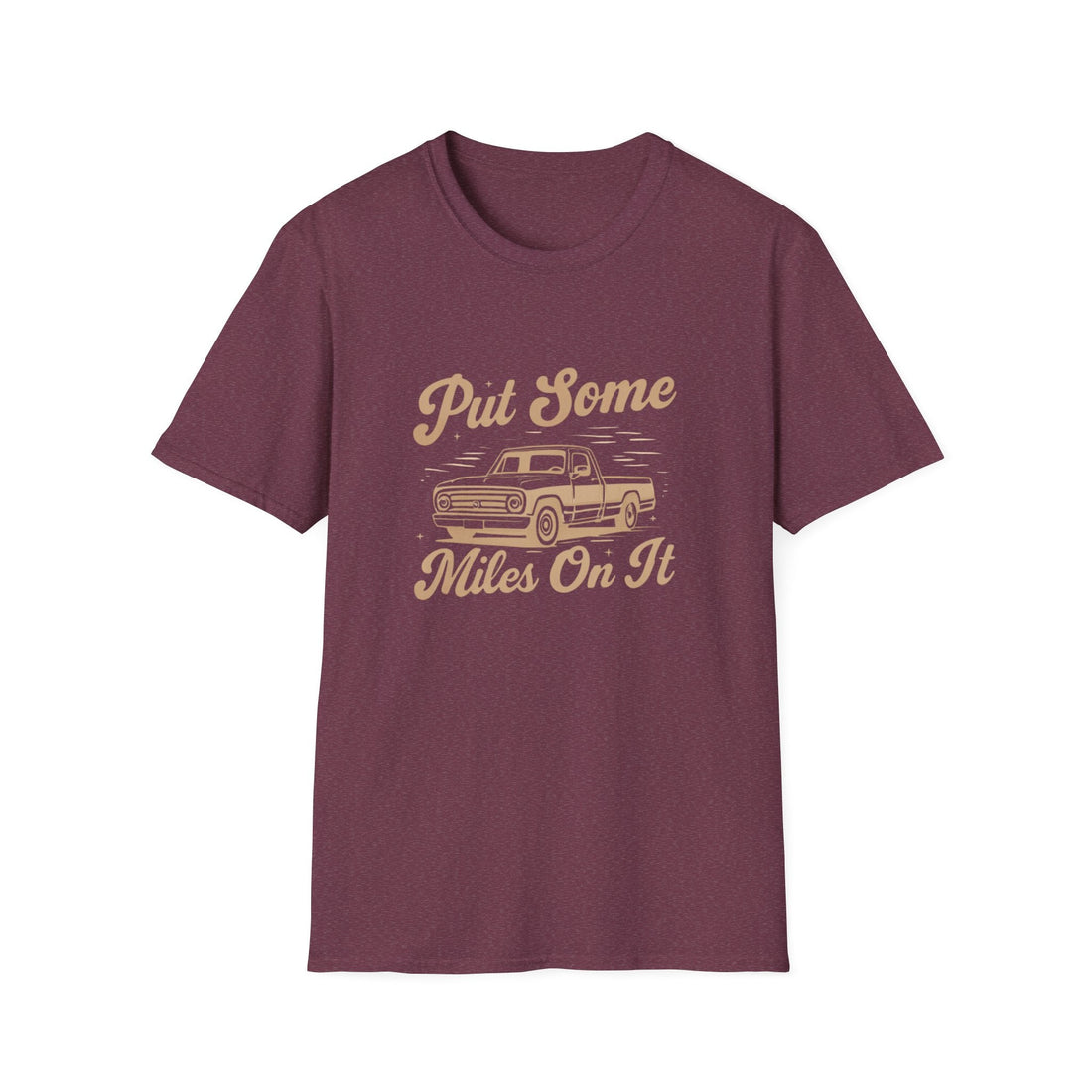 Vintage Car Enthusiast T-Shirt - Put Some Miles On It, Unisex Graphic Tee, Road Trip Apparel, Gift for Auto Lovers, Casual Wear - T-Shirt - Positively Sassy - Vintage Car Enthusiast T-Shirt - Put Some Miles On It, Unisex Graphic Tee, Road Trip Apparel, Gift for Auto Lovers, Casual Wear