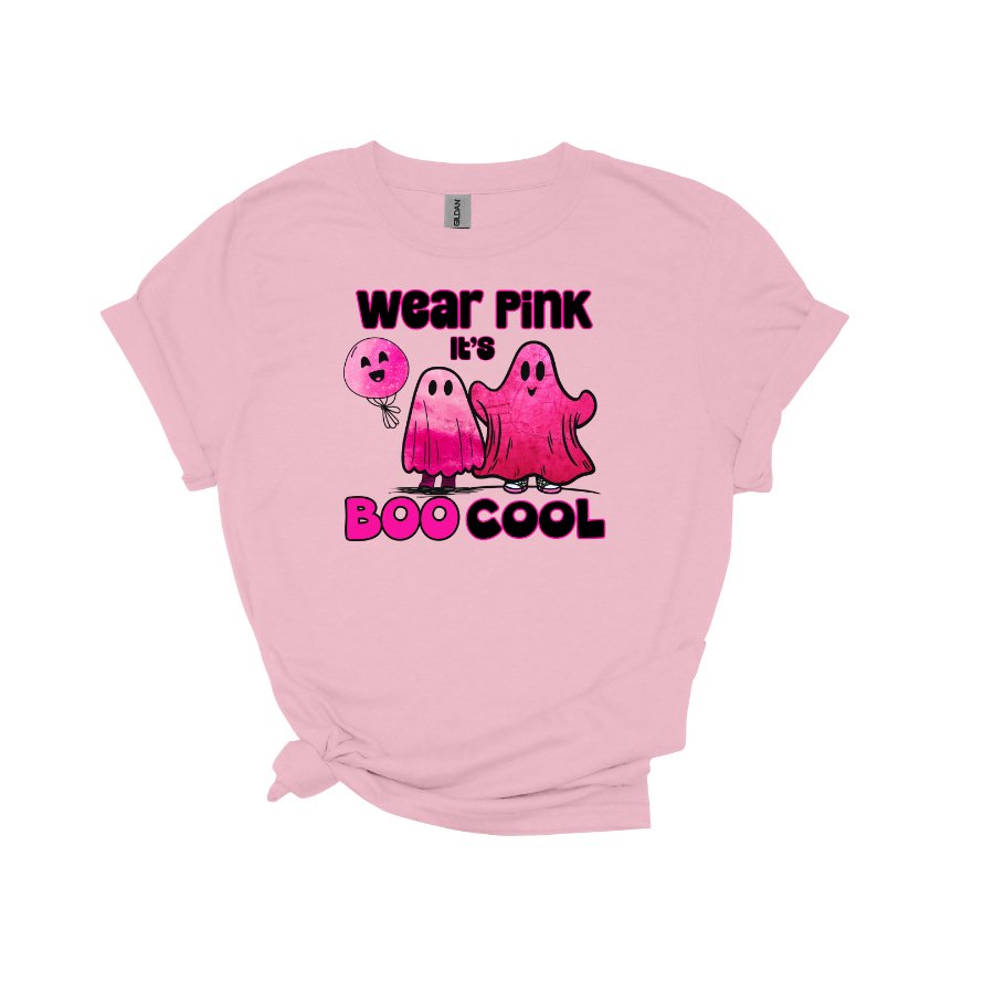 Wear Pink BOO COOL Unisex Softstyle T-Shirt - T-Shirt - Positively Sassy - Wear Pink BOO COOL Unisex Softstyle T-Shirt